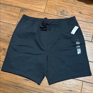 GAP Men's Black Elastic Drawstring Athletic Shorts